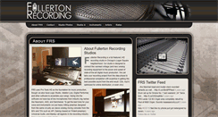 Desktop Screenshot of fullertonrecording.com